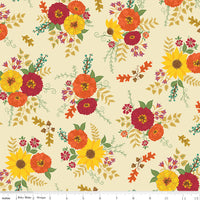 Autumn Afternoon Fabric - Main Cream - Heather Peterson - Riley Blake Designs - C14870-CREAM