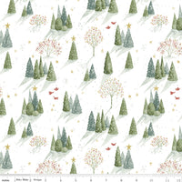 Magical Winterland - Trees Snow - Lisa Audit - Riley Blake Designs - C14941-SNOW