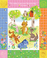 100 Aker Woods Fabric - My Favorite Day Panel - Winnie the Pooh Fabric - Jill Howarth - Riley Blake Designs - P15177-PANEL