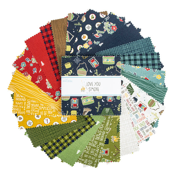 Riley Blake Designs Fabric, Love You S'more - Fat Quarter Bundle